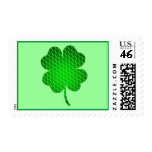 Shamrock Brick Pattern Postage Stamps