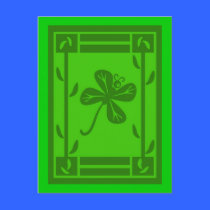 Shamrock Butterfly St Patricks Day Postcard postcards