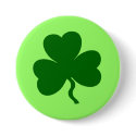 Shamrock Button (You Pick The Size!)