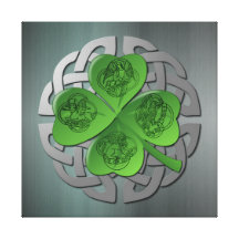 Shamrock - Celtic Knot - 4 Evangelists Canvas Prints