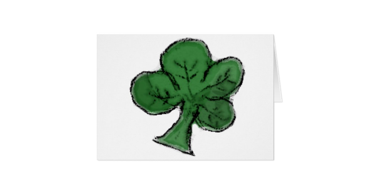 Shamrock copy card Zazzle