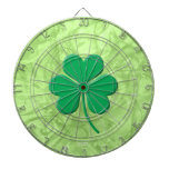 Shamrock Dartboard With Darts