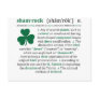 Shamrock Definition Post Card