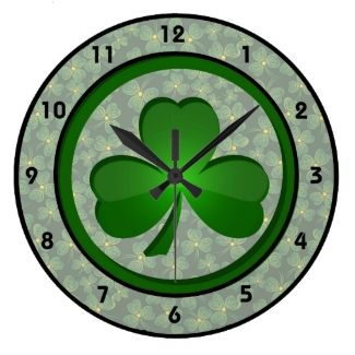 Shamrock Design Clock