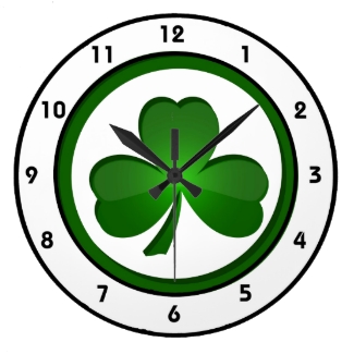 Shamrock Design Clock
