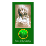 SHAMROCK DETAIL from SAINT PATRICK'S CELTIC HEART Customized Photo Card