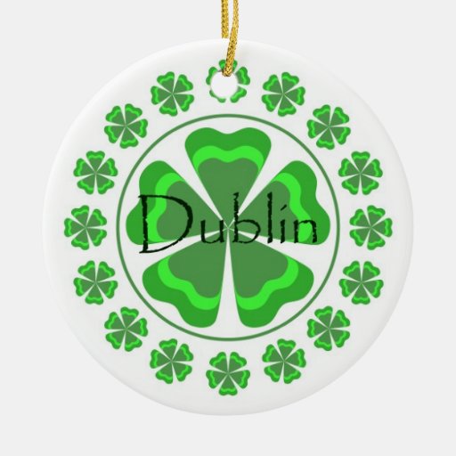 Shamrock Dublin Ornament Zazzle