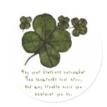 Shamrock Fields Round Sticker