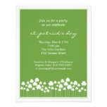 Shamrock Garden St Patricks Party  Invitation