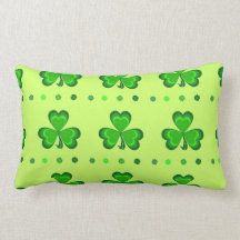 Shamrock Glory Throw Pillows