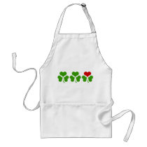 Shamrock Heart aprons by RandomGames Shamrock Heart aprons