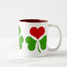Shamrock Heart Coffee Mug