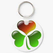 Shamrock Heart keychains by RandomGames Shamrock Heart keychains