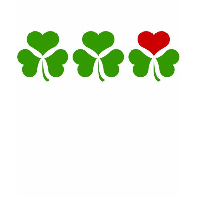 Shamrock Heart T Shirt by RandomGames