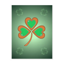 SHAMROCK HEARTS by SHARON SHARPE postcards
