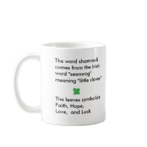 Shamrock history - mug