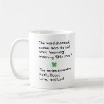 Shamrock history - mug