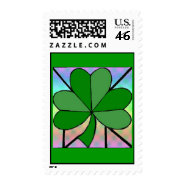 Shamrock in Frame stamp