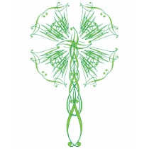 Shamrock in Type t-shirts