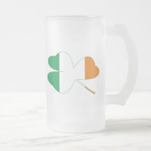Shamrock Irish Flag Coffee Mugs