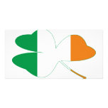Shamrock Irish Flag Photo Card