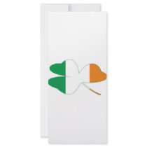 Shamrock Irish Flag rack cards
