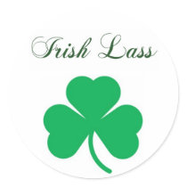 shamrock-Irish Lass stickers