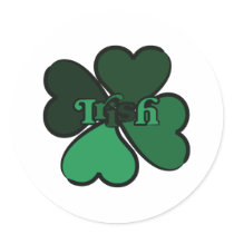 Shamrock Irish Stickers