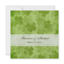 Shamrock Irish Wedding Invitation