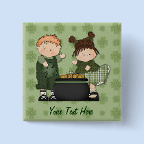 Shamrock Kids buttons