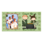 Shamrock Kids - Customize Photo Custom Photo Card