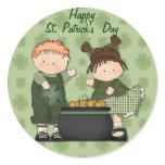 Shamrock Kids Stickers