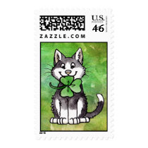 Shamrock Kitty Stamp
