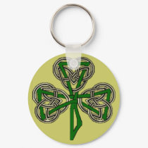 Shamrock Knot Cross Keychain by irishcountry Shamrock Knot Cross Keychain
