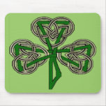 Shamrock Knot Cross Mouse Pad