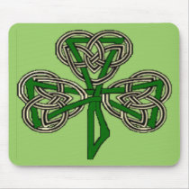 Shamrock Knot Cross Mouse Pad mousepads