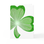 Shamrock large 'Your Text' card white