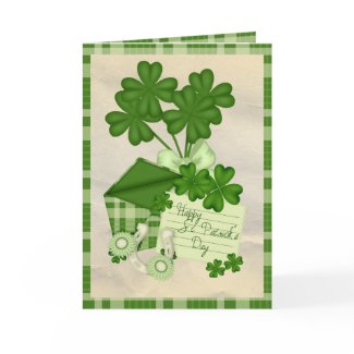 Shamrock Letter card