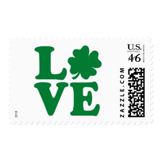 Shamrock love stamp