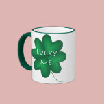 Shamrock Lucky Me Mug mugs
