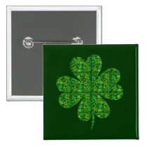 Shamrock Made of Shamrocks Tshirt buttons