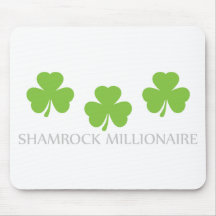 shamrock millionaire mouse pad