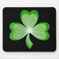 Shamrock mousepad black