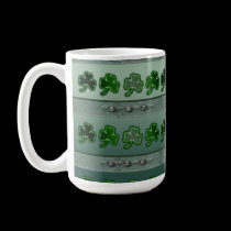 Shamrock mugs by wolffreeborn Shamrock mugs