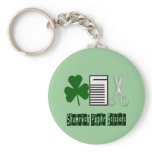 Shamrock, Paper, Scissors-Keychain