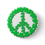 Shamrock Peace Sign Products Pins