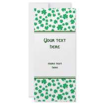 Shamrock Rack Card Design