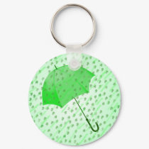 SHAMROCK RAIN by SHARON SHARPE keychains