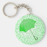 SHAMROCK RAIN by SHARON SHARPE Keychain