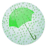 SHAMROCK RAIN by SHARON SHARPE stickers